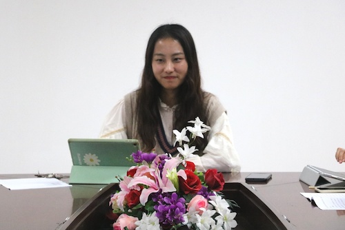 色花堂
团委副书记徐怡情主持活动